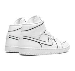 Jordan 1 Mid "Iridescent Reflective White"