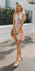 Medylla Dress Multi | Women's Printed Sleeveless Mini Dress