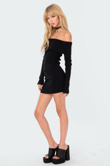 Emma Foldover Knitted Dress