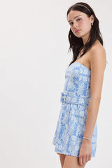 Santorini Belted Romper dress