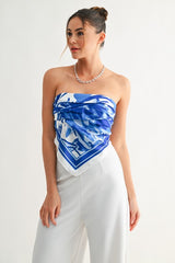 Santorini Satin top