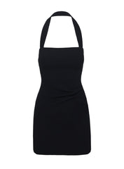 Haltshell Mini Dress Black