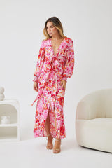 Mallarey Multi Floral Dress | Women's Floral Midi Dress