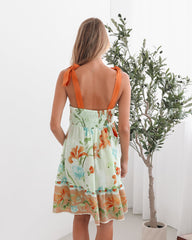 Matilde Green Floral Dress | Women's Floral Mini Dress