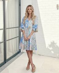 Shailo Multi Print Dress | Women's Printed Midi Dress