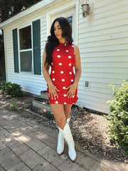 Rosie Red Polka Dot Mini Dress