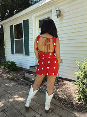 Rosie Red Polka Dot Mini Dress