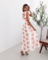 Vivia White Floral Dress | Women's Floral Maxi Dress