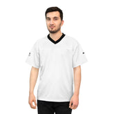 Classic White Football Jersey — Black Trim Team Shirt