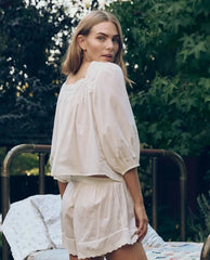 The Eyelet Button Sleep Top