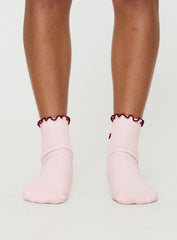 Lanter Socks Pink / Red