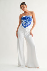 Santorini Satin top