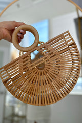Ania Wooden clutch