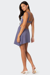 Cleo Open Back Mini Dress