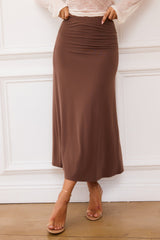 Front Runner Midi Skirt - Brown