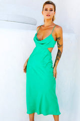 Heartbreaker Midi Dress - Emerald