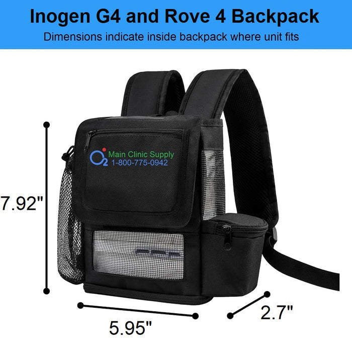 Main Clinic Supply Exclusive O2TOTES Inogen G4 and Rove 4 Backpack