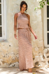 Seraphina Maxi Skirt - Taupe